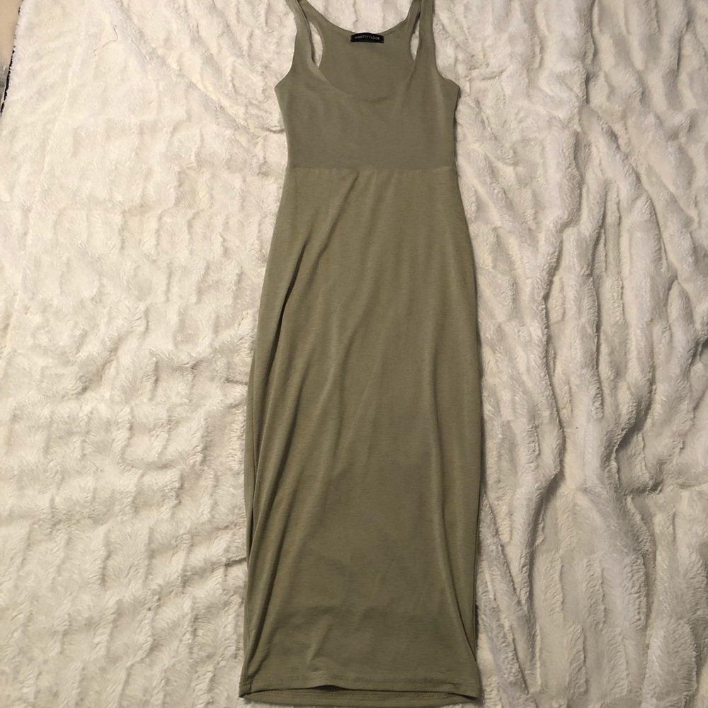 Want my Look Green midi dress